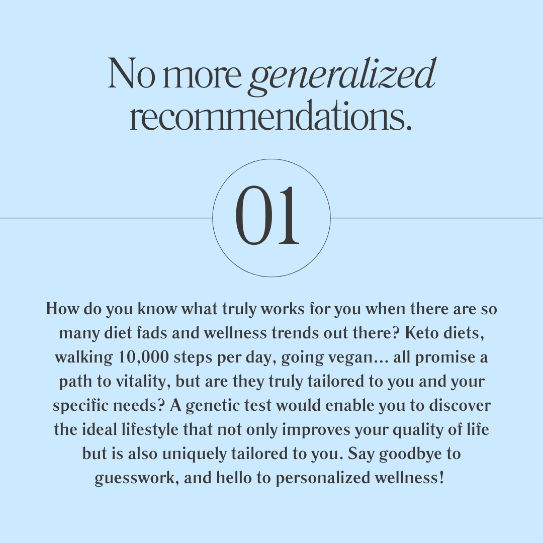 Slide 01: No more generalized recommendations