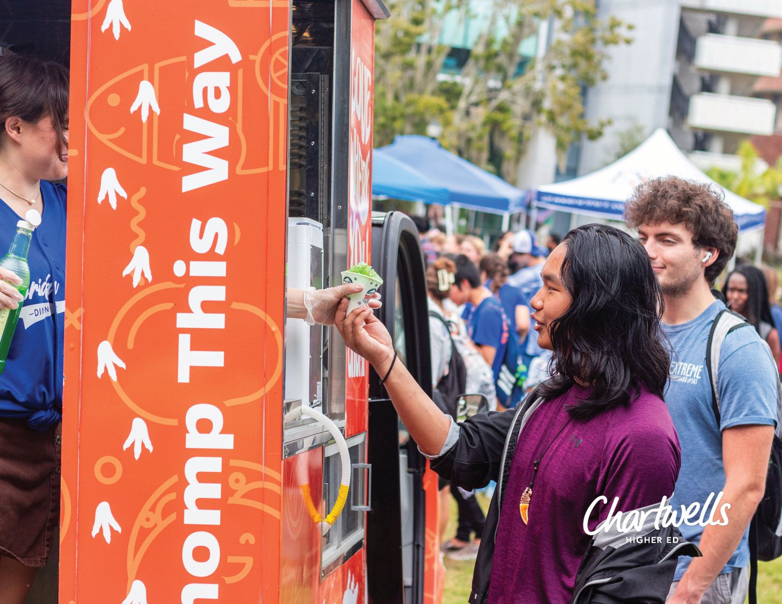Chomp This Way: a student at a Florida Fresh Dining food truck