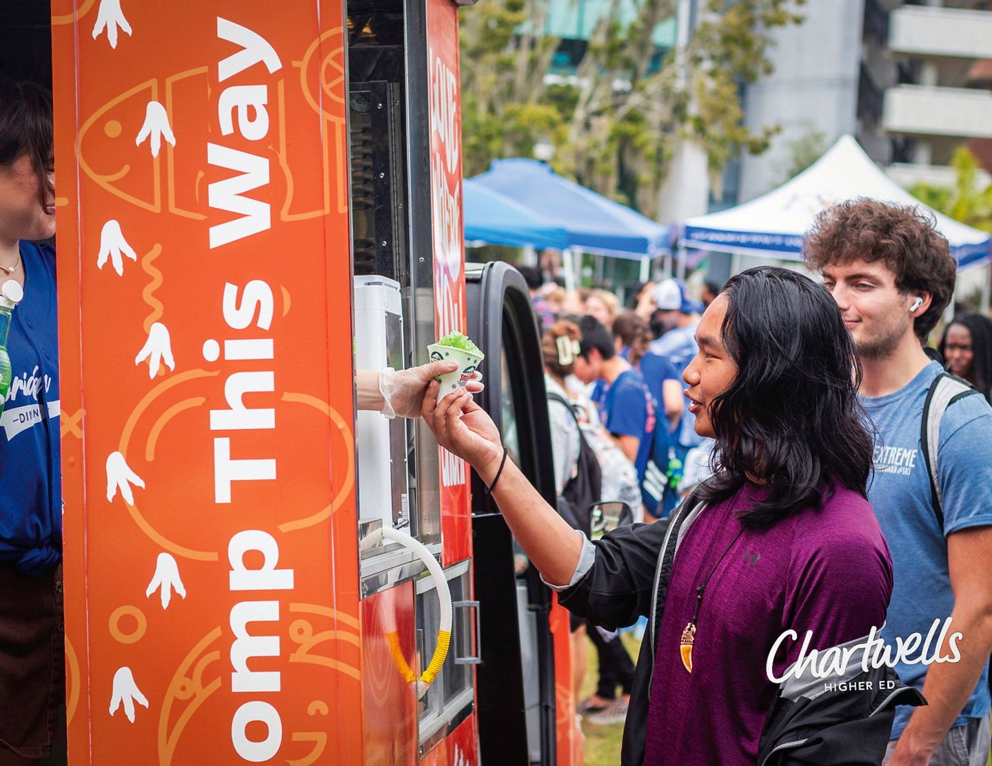 Chomp This Way: a student at a Florida Fresh Dining food truck