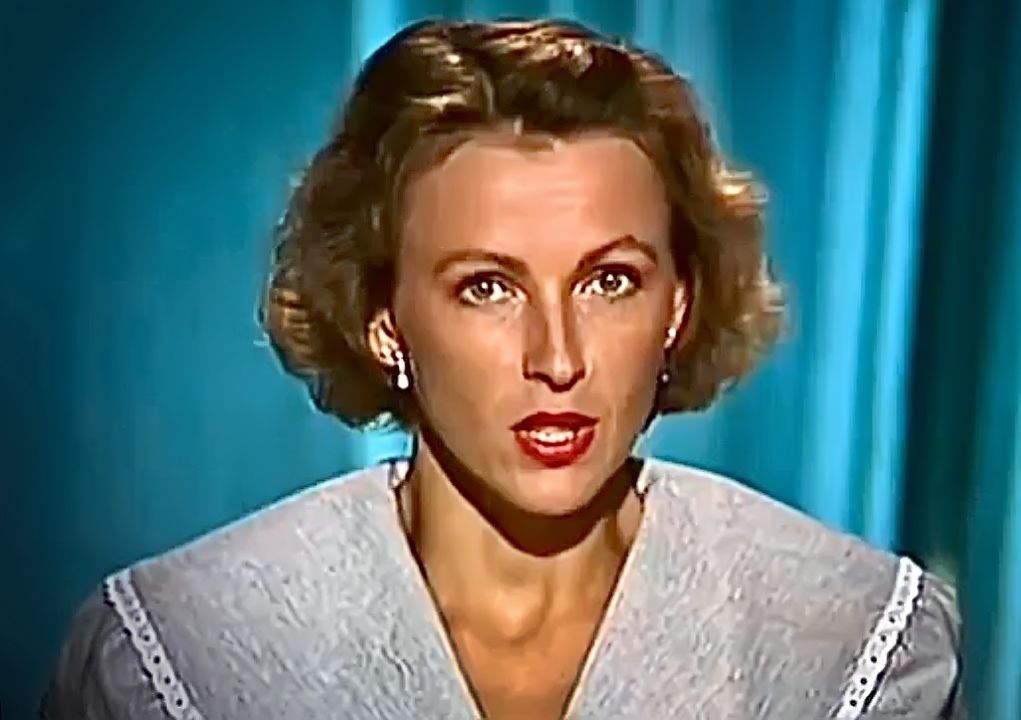 News anchor Marina Levinson on air
